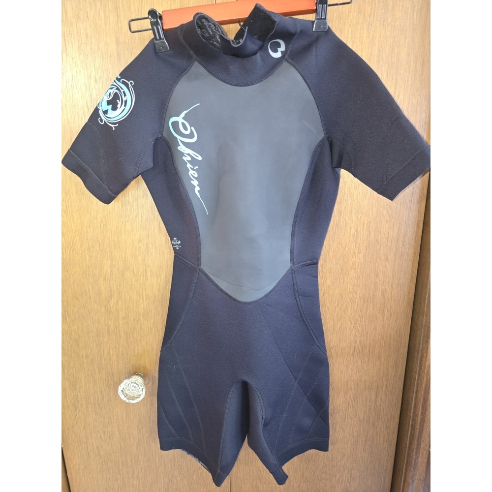 O'Brien Wet Suit Women Small Black Shorty Wet Suit Scuba Ski Water Wear